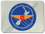 New Zealand National Airways Vintage Bag Sticker Glass Cutting Board