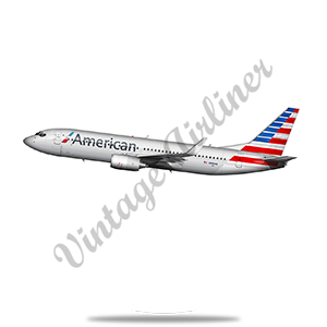 AA 737 New Livery Round Coaster