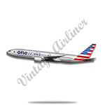 AA 777 New Livery One World Round Coaster