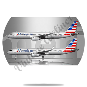 AA A321 Livery Round Coaster