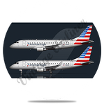 AA ERJ-175 New Livery Round Coaster