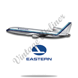 Eastern Air Lines L1011 Silver Livery Round Coaster
