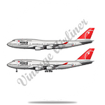 Northwest Airlines 747 Last Livery Round Coaster