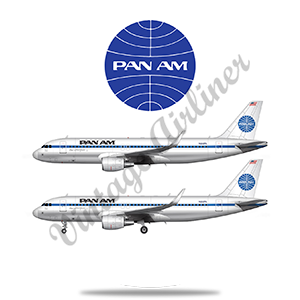 Pan Am A320 Round Coaster