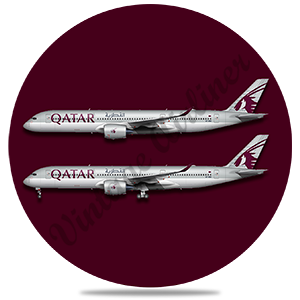 Qatar A350-900 Round Coaster