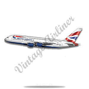 British Airways A380 Round Coaster