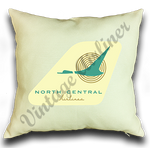 North Central Airlines 1950's Logo Pillow Case Cover