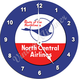 North Central Airlines Logo Wall Clock