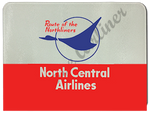 North Central Airlines Last Logo Glass Cutting Board