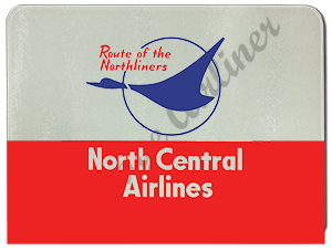 North Central Airlines Last Logo Glass Cutting Board