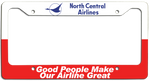 North Central Airlines - Good People Make Our Airline Great - License Plate Frame