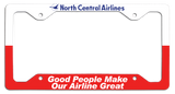 North Central Airlines - Good People Make Our Airline Great - License Plate Frame