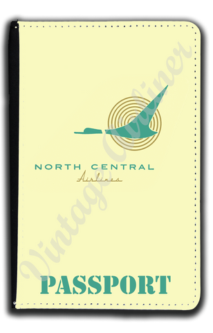 North Central Airlines 1950's Logo Passport Case
