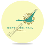 North Central Airlines 1950's Logo Round Coaster