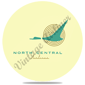 North Central Airlines 1950's Logo Round Coaster