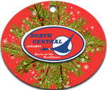 North Central Airlines Vintage Logo Ornaments