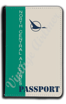 North Central Airlines Timetable Cover Passport Case