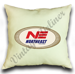 Northeast Airlines 1950's Vintage Pillow Case Cover