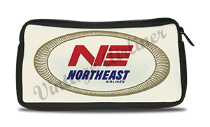 Northeast Airlines 1950's Vintage Bag Sticker Travel Pouch