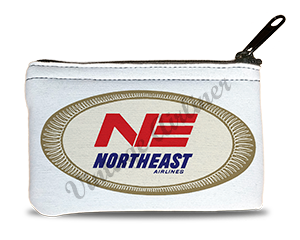 Northeast Airlines 1950's Vintage Bag Sticker Rectangular Coin Purse