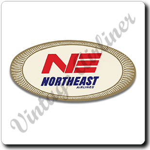 Northeast Airlines 1950's Vintage Square Coaster