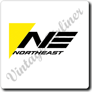 Northeast Airlines Logo Square Coaster