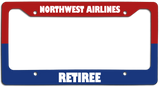 Northwest Airlines Retiree - License Plate Frame