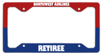 Northwest Airlines Retiree - License Plate Frame