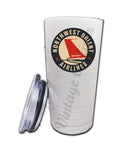 Northwest Orient Airlines 1950's Bag Sticker Tumbler