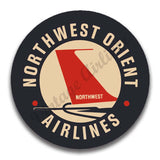 Northwest Orient Airlines 1950's Vintage Magnets