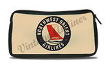 Northwest Orient Airlines 1950's Vintage Bag Sticker Travel Pouch