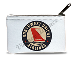 Northwest Orient Airlines 1950's Vintage Bag Sticker Rectangular Coin Purse