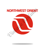 Northwest Orient Airlines Logo Round Coaster