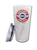 Northwest Airlines 1930's Vintage Bag Sticker Tumbler