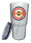 Northwest Airlines 1940's Bag Sticker Tumbler