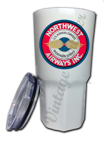 Northwest Airlines 1940's Vintage Bag Sticker Bag Sticker Tumbler