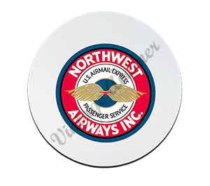 Northwest Airlines Vintage Logo Round Mousepad