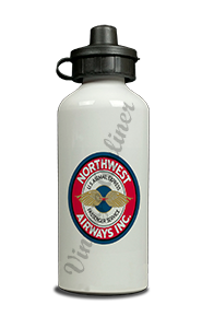 Northwest Airlines Vintage Logo Aluminum Water Bottle