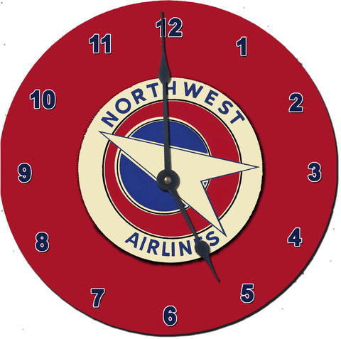 Northwest Airlines Vintage Wall Clock