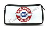 Northwest Airlines 1930's Vintage Bag Sticker Travel Pouch