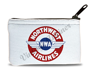 Northwest Airlines 1930's Vintage Bag Sticker Rectangular Coin Purse