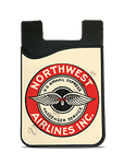 Northwest Airlines 1940's Vintage Bag Sticker Card Caddy