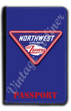 Northwest Airlines 1930's Sky Zephyr Bag Sticker Passport Case
