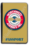 Northwest Airways 1940's Bag Sticker Passport Case