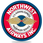 Northwest Airlines Vintage Logo Round Coaster