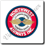 Northwest Airlines Vintage Logo Square Coaster