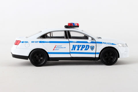 NYPD PULLBACK FORD INTERCEPTOR 12 PIECE COUNTER DISPLAY