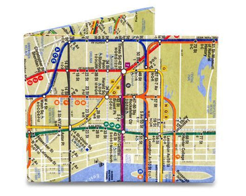 Subway Map Mighty Wallet