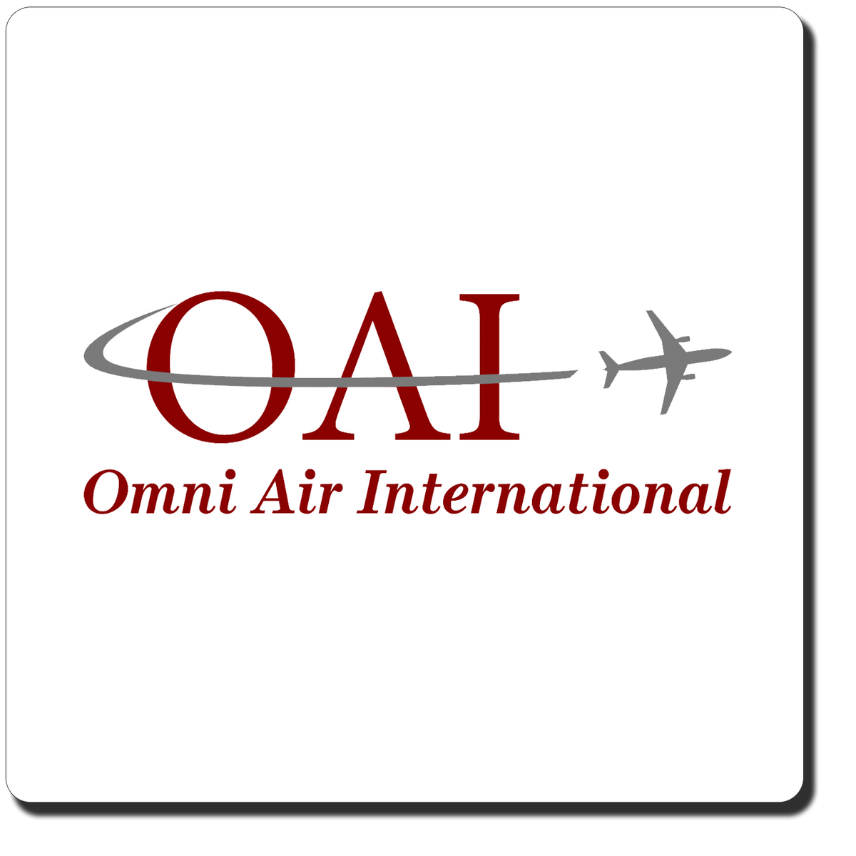 Omni Air International Logo Travel Poster Coaster – Airline Employee Shop