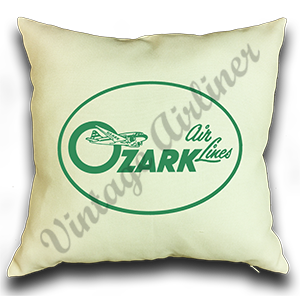 Ozark Airlines Vintage Pillow Case Cover